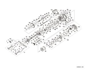 Photo1: [SHIMANO] Genuine Spare Parts for 21 Scorpion DC 21 151HG Product code: 043092 **Back-order (Shipping in 3-4 weeks after receiving order)