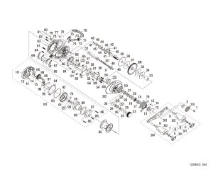 Photo1: [SHIMANO] Genuine Spare Parts for 21 Scorpion DC 21 150XG Product code: 043108 **Back-order (Shipping in 3-4 weeks after receiving order)