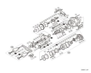 Photo1: [SHIMANO] Genuine Spare Parts for 17 Scorpion DC 101 Product code: 036605 **Back-order (Shipping in 3-4 weeks after receiving order)