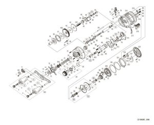 Photo1: [SHIMANO] Genuine Spare Parts for 21-22 CALCUTTA CONQUEST 201HG Product code: 042392 **Back-order (Shipping in 3-4 weeks after receiving order)