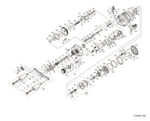 Photo1: [SHIMANO] Genuine Spare Parts for 21-22 CALCUTTA CONQUEST 101HG Product code: 042378 **Back-order (Shipping in 3-4 weeks after receiving order)