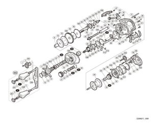 Photo1: [SHIMANO] Genuine Spare Parts for 19 Scorpion MGL 151 HG Product code: 040343 **Back-order (Shipping in 3-4 weeks after receiving order)