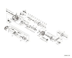 Photo1: [SHIMANO] Genuine Spare Parts for 22 GRAPPLER BB 150HG Product code: 044983 **Back-order (Shipping in 3-4 weeks after receiving order)