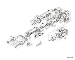 Photo1: [SHIMANO] Genuine Spare Parts for 20 EXSENCE DC SS XG L Product code: 041906 **Back-order (Shipping in 3-4 weeks after receiving order)