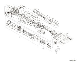 Photo1: [SHIMANO] Genuine Spare Parts for 20 Metanium XG RIGHT Product code: 041166 **Back-order (Shipping in 3-4 weeks after receiving order)