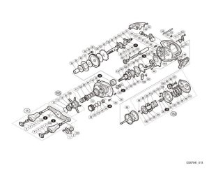 Photo1: [SHIMANO] Genuine Spare Parts for 17 Scorpion BFS XG LEFT Product code: 037589 **Back-order (Shipping in 3-4 weeks after receiving order)