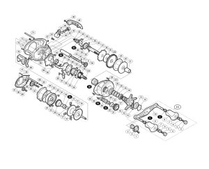 Photo1: [SHIMANO] Genuine Spare Parts for 14 Scorpion 200 HG Product code: 032256 **Back-order (Shipping in 3-4 weeks after receiving order)