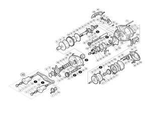 Photo1: [SHIMANO] Genuine Spare Parts for 14 Scorpion 201 Product code: 032249 **Back-order (Shipping in 3-4 weeks after receiving order)