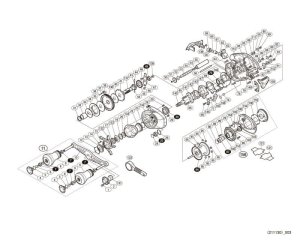 Photo1: [SHIMANO] Genuine Spare Parts for 16 Stile 101HG Product code: 037862 **Back-order (Shipping in 3-4 weeks after receiving order)