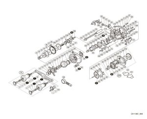 Photo1: [SHIMANO] Genuine Spare Parts for 16 Stile 101PG Product code: 035257 **Back-order (Shipping in 3-4 weeks after receiving order)