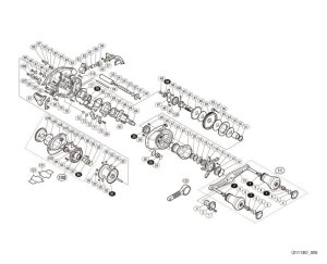 Photo1: [SHIMANO] Genuine Spare Parts for 16 Stile 100PG Product code: 035240 **Back-order (Shipping in 3-4 weeks after receiving order)