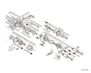 Photo1: [SHIMANO] Genuine Spare Parts for 16 Stile 100XG Product code: 035264 **Back-order (Shipping in 3-4 weeks after receiving order)