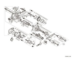 Photo1: [SHIMANO] Genuine Spare Parts for 19 ENGETSU CT CT150 HG Product code: 039866 **Back-order (Shipping in 3-4 weeks after receiving order)