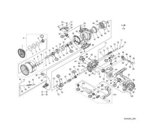 Photo1: [SHIMANO] Genuine Spare Parts for 23 Vanquish 2500S Product Code: 045270 **Back-order (Shipping in 3-4 weeks after receiving order)