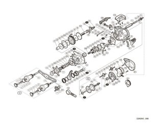 Photo1: [SHIMANO] Genuine Spare Parts for 19 ENGETSU CT CT151 HG Product code: 039880 **Back-order (Shipping in 3-4 weeks after receiving order)