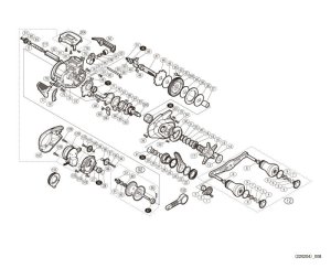 Photo1: [SHIMANO] Genuine Spare Parts for 19 ENGETSU CT CT150 PG Product code: 039873 **Back-order (Shipping in 3-4 weeks after receiving order)