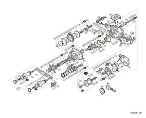 Photo1: [SHIMANO] Genuine Spare Parts for 18 ENGETSU Premium 151 PG Product code: 037923 **Back-order (Shipping in 3-4 weeks after receiving order)