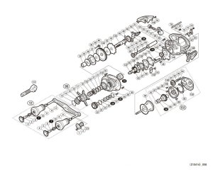 Photo1: [SHIMANO] Genuine Spare Parts for 16, 17 ENGETSU 16 101PG Product code: 035882 **Back-order (Shipping in 3-4 weeks after receiving order)