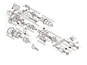 Photo1: [SHIMANO] Genuine Spare Parts for 15, 17 ENGETSU CT 15 100PG Product code: 034434 **Back-order (Shipping in 3-4 weeks after receiving order)