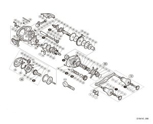 Photo1: [SHIMANO] Genuine Spare Parts for 16, 17 ENGETSU 16 100PG Product code: 035875 **Back-order (Shipping in 3-4 weeks after receiving order)