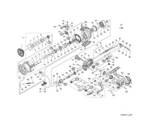 Photo1: [SHIMANO] Genuine Spare Parts for 23 Vanquish 4000XG Product Code: 045355 **Back-order (Shipping in 3-4 weeks after receiving order)