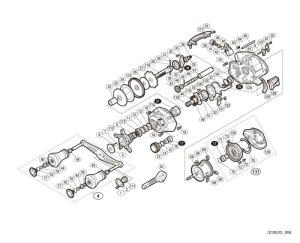 Photo1: [SHIMANO] Genuine Spare Parts for 16, 17 ENGETSU BB 17 BB 101HG Product code: 037640 **Back-order (Shipping in 3-4 weeks after receiving order)