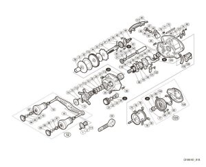 Photo1: [SHIMANO] Genuine Spare Parts for 16, 17 ENGETSU BB 16 BB 101PG Product code: 035905 **Back-order (Shipping in 3-4 weeks after receiving order)