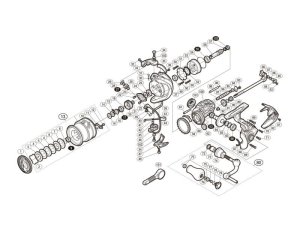 Photo1: [SHIMANO] Genuine Spare Parts for 19 SEPHIA SS C3000S Product Code: 040947 **Back-order (Shipping in 3-4 weeks after receiving order)