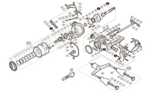 Photo1: [SHIMANO] Genuine Spare Parts for 18 SEPHIA BB C3000SDH Product Code: 039446 **Back-order (Shipping in 3-4 weeks after receiving order)