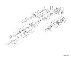 Photo1: [SHIMANO] Genuine Spare Parts for 22-23 OCEA CONQUEST 301HG LEFT Product code: 044457 **Back-order (Shipping in 3-4 weeks after receiving order)