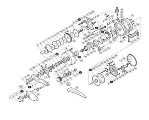 Photo1: [SHIMANO] Genuine Spare Parts for 14-16 OCEA CONQUEST 16 301PG Product code: 035936 **Back-order (Shipping in 3-4 weeks after receiving order)