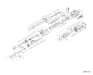 Photo1: [SHIMANO] Genuine Spare Parts for 22-23 OCEA CONQUEST 301XG LEFT Product code: 044471 **Back-order (Shipping in 3-4 weeks after receiving order)