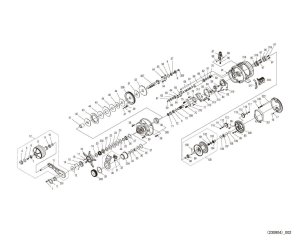 Photo1: [SHIMANO] Genuine Spare Parts for 22-23 OCEA CONQUEST 201HG LEFT Product code: 046291 **Back-order (Shipping in 3-4 weeks after receiving order)