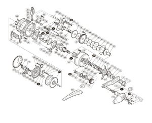 Photo1: [SHIMANO] Genuine Spare Parts for 14-16 OCEA CONQUEST 16 300PG Product code: 035929 **Back-order (Shipping in 3-4 weeks after receiving order)