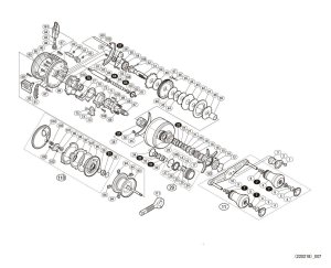 Photo1: [SHIMANO] Genuine Spare Parts for 14-16 OCEA CONQUEST 15 200PG Product code: 033529 **Back-order (Shipping in 3-4 weeks after receiving order)