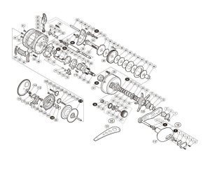 Photo1: [SHIMANO] Genuine Spare Parts for 14-16 OCEA CONQUEST 15 300HG Product code: 034021 **Back-order (Shipping in 3-4 weeks after receiving order)