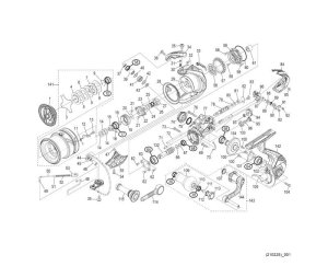 Photo1: [SHIMANO] Genuine Spare Parts for 21 Sephia XR C3000SHG Product Code: 044334 **Back-order (Shipping in 3-4 weeks after receiving order)