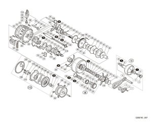 Photo1: [SHIMANO] Genuine Spare Parts for 14-16 OCEA CONQUEST 14 200HG Product code: 033000 **Back-order (Shipping in 3-4 weeks after receiving order)