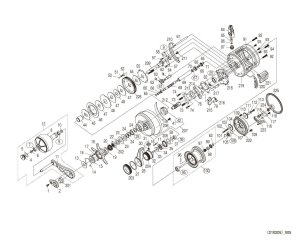 Photo1: [SHIMANO] Genuine Spare Parts for 19-20 OCEA CONQUEST LIMITED 20 201HG Product code: 041845 **Back-order (Shipping in 3-4 weeks after receiving order)