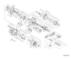 Photo1: [SHIMANO] Genuine Spare Parts for 21 OCEA JIGGER 1500XG Product code: 043764 **Back-order (Shipping in 3-4 weeks after receiving order)