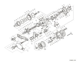 Photo1: [SHIMANO] Genuine Spare Parts for 19 OCEA JIGGER F CUSTOM 1001HG Product code: 040015 **Back-order (Shipping in 3-4 weeks after receiving order)