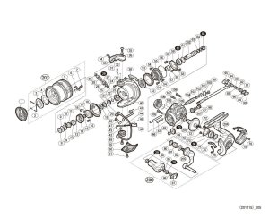 Photo1: [SHIMANO] Genuine Spare Parts for 20 VANFORD C2000SHG Product Code: 042026 **Back-order (Shipping in 3-4 weeks after receiving order)