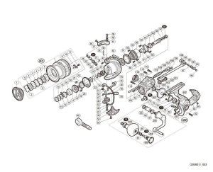 Photo1: [SHIMANO] Genuine Spare Parts for 20 VANFORD C5000XG Product Code: 042149 **Back-order (Shipping in 3-4 weeks after receiving order)