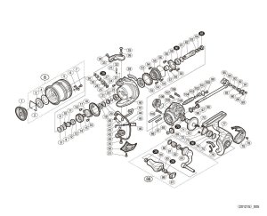 Photo1: [SHIMANO] Genuine Spare Parts for 20 VANFORD C2000S Product Code: 042019 **Back-order (Shipping in 3-4 weeks after receiving order)