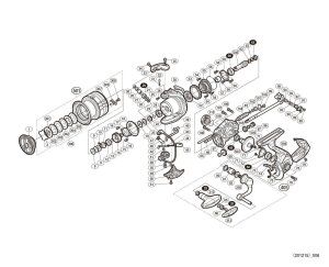 Photo1: [SHIMANO] Genuine Spare Parts for 20 VANFORD C3000XG Product Code: 042095 **Back-order (Shipping in 3-4 weeks after receiving order)