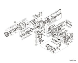 Photo1: [SHIMANO] Genuine Spare Parts for 20 VANFORD 4000XG Product Code: 042132 **Back-order (Shipping in 3-4 weeks after receiving order)