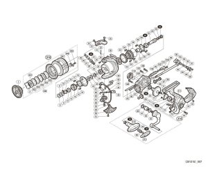 Photo1: [SHIMANO] Genuine Spare Parts for 20 VANFORD C3000 Product Code: 042064 **Back-order (Shipping in 3-4 weeks after receiving order)