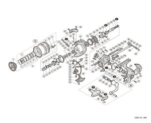 Photo1: [SHIMANO] Genuine Spare Parts for 20 VANFORD 3000MHG Product Code: 042101 **Back-order (Shipping in 3-4 weeks after receiving order)