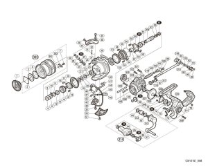 Photo1: [SHIMANO] Genuine Spare Parts for 20 VANFORD C2500SHG Product Code: 042033 **Back-order (Shipping in 3-4 weeks after receiving order)