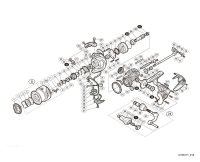 [SHIMANO] Genuine Spare Parts for 16 STRADIC CI4+ C2500HGS Product Code: 034892 **Back-order (Shipping in 3-4 weeks after receiving order)